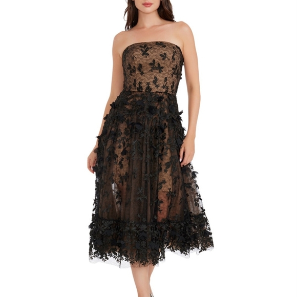 Dress the Population Dresses & Skirts - Dress The Population Elegant Black Strapless Dress